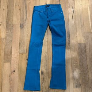 Vintage Ralph Lauren Women Bright Blue Jeans Size 24.